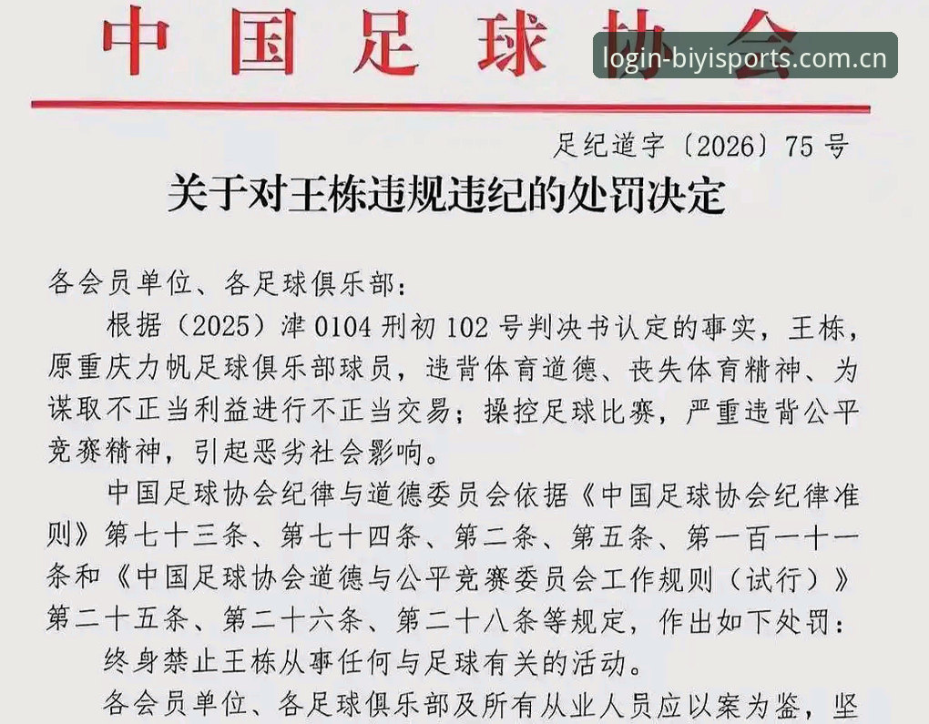 必一体育平台入口 揭秘足协第三批禁足名单背后的黑幕:17人终身禁赛,48人遭重罚